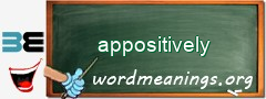 WordMeaning blackboard for appositively